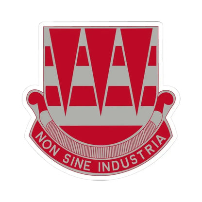 63 Engineer Battalion (U.S. Army) STICKER Vinyl Kiss-Cut Decal 3 Inch White - The Sticker Space