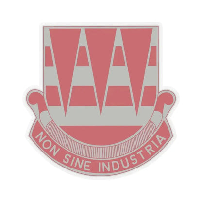 63 Engineer Battalion (U.S. Army) STICKER Vinyl Kiss-Cut Decal 4 Inch Transparent - The Sticker Space