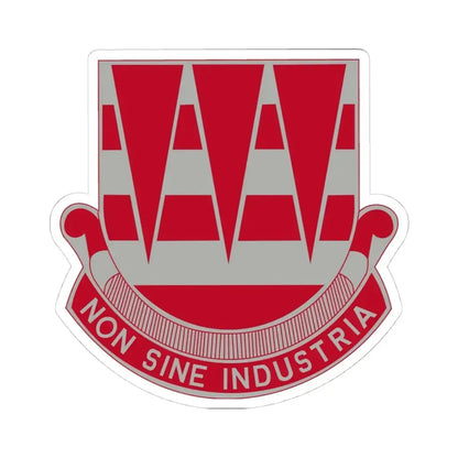 63 Engineer Battalion (U.S. Army) STICKER Vinyl Kiss-Cut Decal 4 Inch White - The Sticker Space