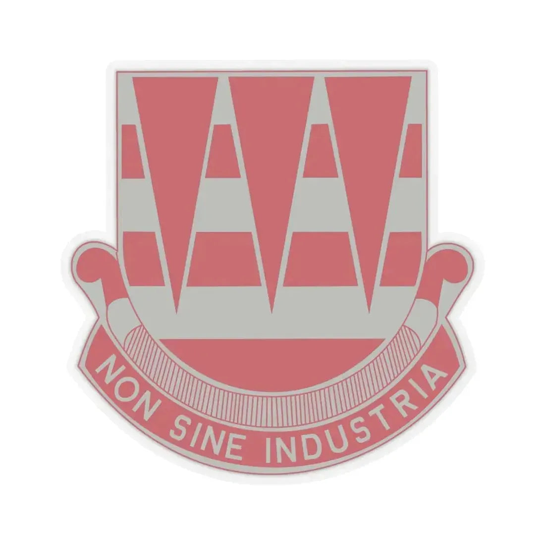 63 Engineer Battalion (U.S. Army) STICKER Vinyl Kiss-Cut Decal 6 Inch Transparent - The Sticker Space