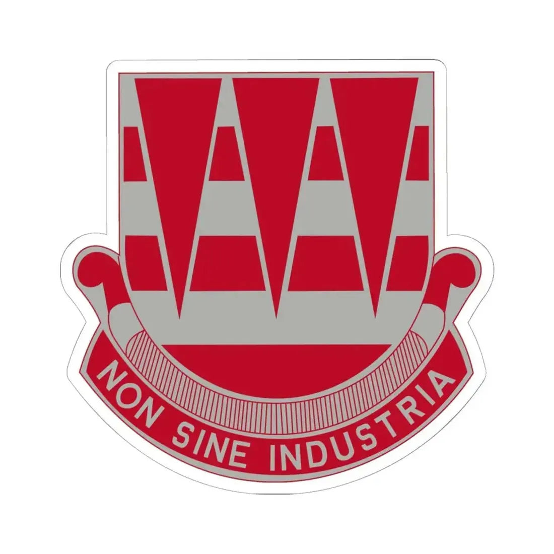 63 Engineer Battalion (U.S. Army) STICKER Vinyl Kiss-Cut Decal 6 Inch White - The Sticker Space