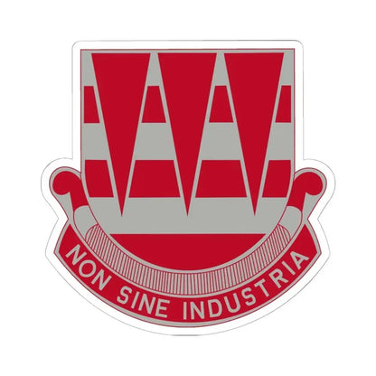 63 Engineer Battalion (U.S. Army) STICKER Vinyl Kiss-Cut Decal 6 Inch White - The Sticker Space