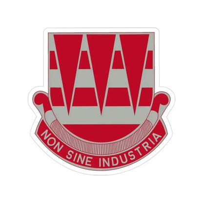 63 Engineer Battalion (U.S. Army) Transparent STICKER Die-Cut Vinyl Decal 3 Inch - The Sticker Space