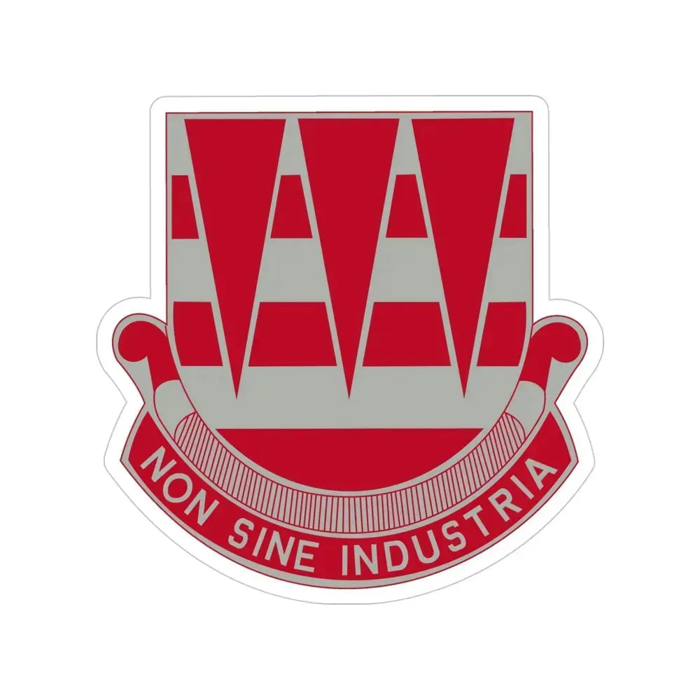 63 Engineer Battalion (U.S. Army) Transparent STICKER Die-Cut Vinyl Decal 4 Inch - The Sticker Space