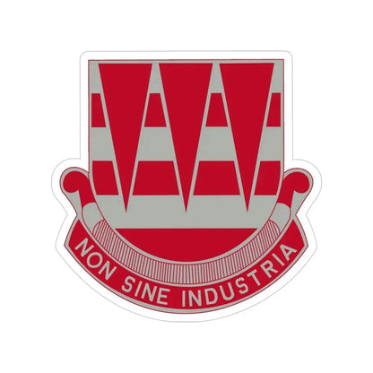 63 Engineer Battalion (U.S. Army) Transparent STICKER Die-Cut Vinyl Decal 4 Inch - The Sticker Space