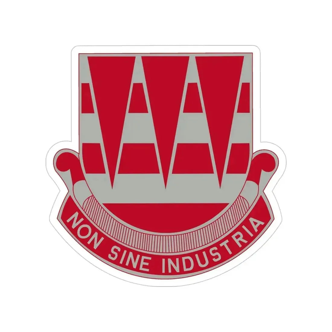 63 Engineer Battalion (U.S. Army) Transparent STICKER Die-Cut Vinyl Decal 4 Inch - The Sticker Space