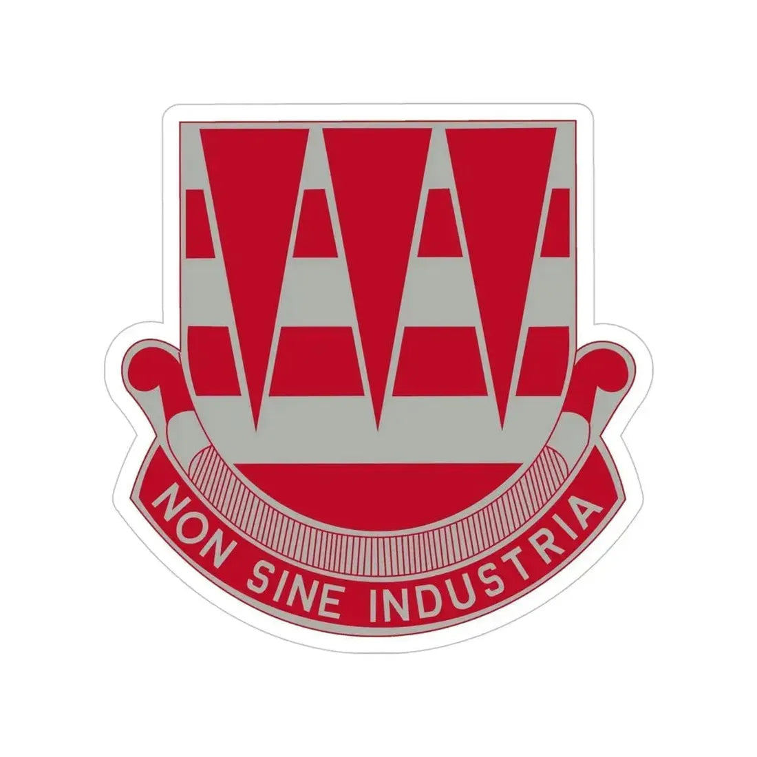 63 Engineer Battalion (U.S. Army) Transparent STICKER Die-Cut Vinyl Decal 5 Inch - The Sticker Space