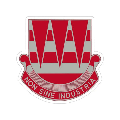 63 Engineer Battalion (U.S. Army) Transparent STICKER Die-Cut Vinyl Decal 5 Inch - The Sticker Space