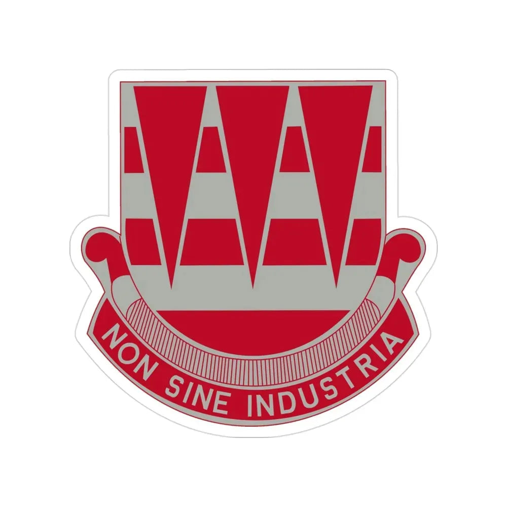 63 Engineer Battalion (U.S. Army) Transparent STICKER Die-Cut Vinyl Decal - The Sticker Space