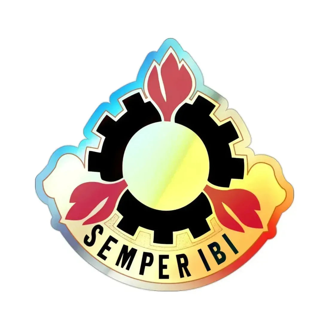 63 Maintenance Battalion (U.S. Army) Holographic STICKER Die-Cut Vinyl Decal 2 Inch Holographic - The Sticker Space