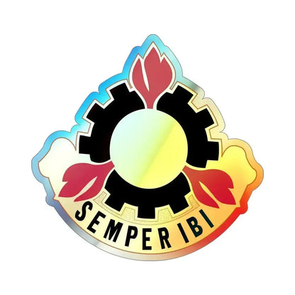 63 Maintenance Battalion (U.S. Army) Holographic STICKER Die-Cut Vinyl Decal 4 Inch Holographic - The Sticker Space