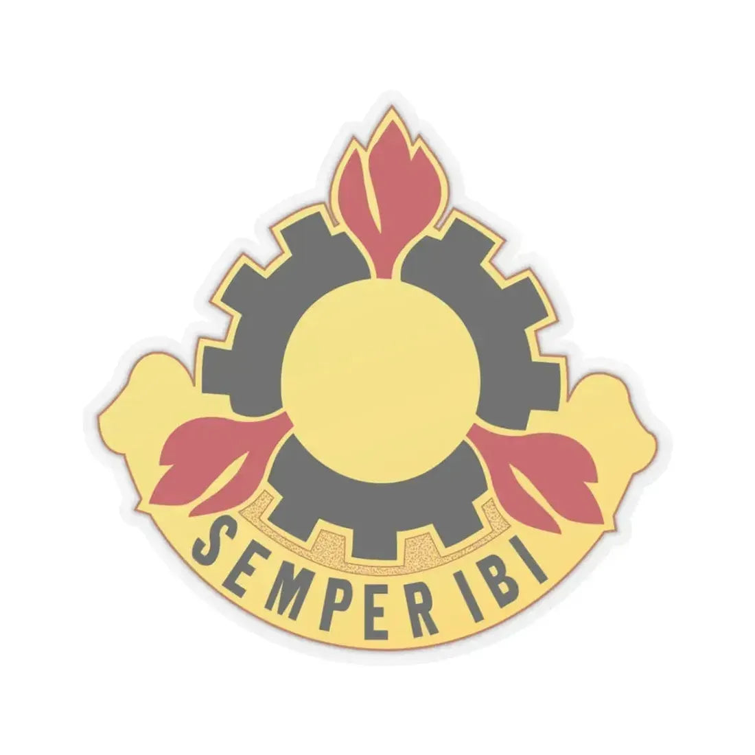 63 Maintenance Battalion (U.S. Army) STICKER Vinyl Kiss-Cut Decal 3 Inch Transparent - The Sticker Space