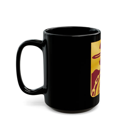 63 Transportation Battalion (U.S. Army) Black Coffee Mug-The Sticker Space