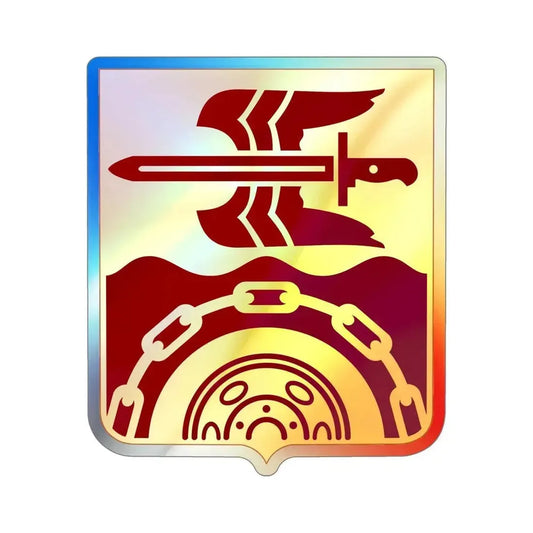 63 Transportation Battalion (U.S. Army) Holographic STICKER Die-Cut Vinyl Decal 6 Inch Holographic - The Sticker Space