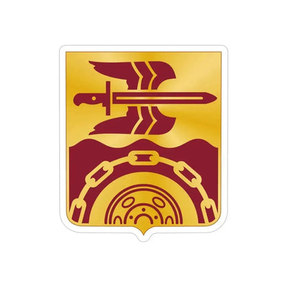63 Transportation Battalion (U.S. Army) REVERSE PRINT Transparent Die-Cut STICKER 5 Inch Die-Cut Transparent - The Sticker Space