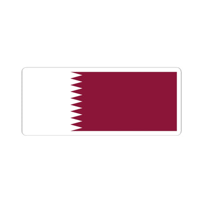 Flag of Qatar (Qatar) STICKER Vinyl Kiss-Cut Decal