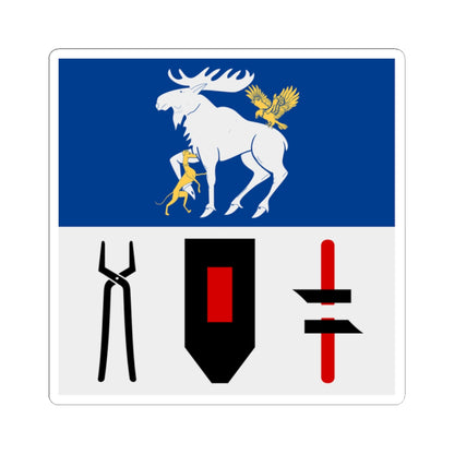 Jamtlands lan vapenflagga (Sweden) STICKER Vinyl Kiss-Cut Decal