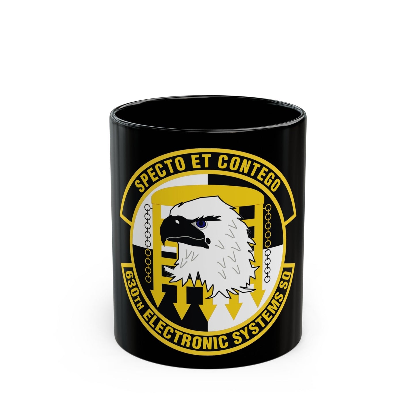 630th Electronic Systems Squadron (U.S. Air Force) Black Coffee Mug-11oz-The Sticker Space