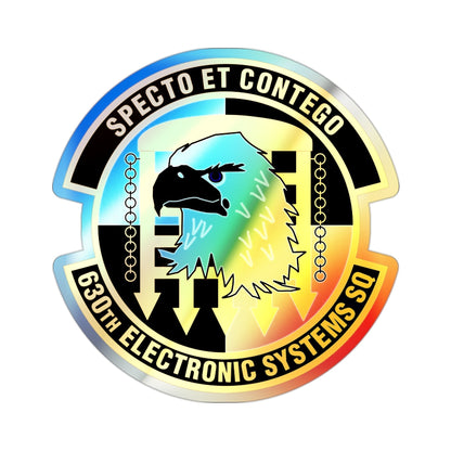 630th Electronic Systems Squadron (U.S. Air Force) Holographic STICKER Die-Cut Vinyl Decal-2 Inch-The Sticker Space