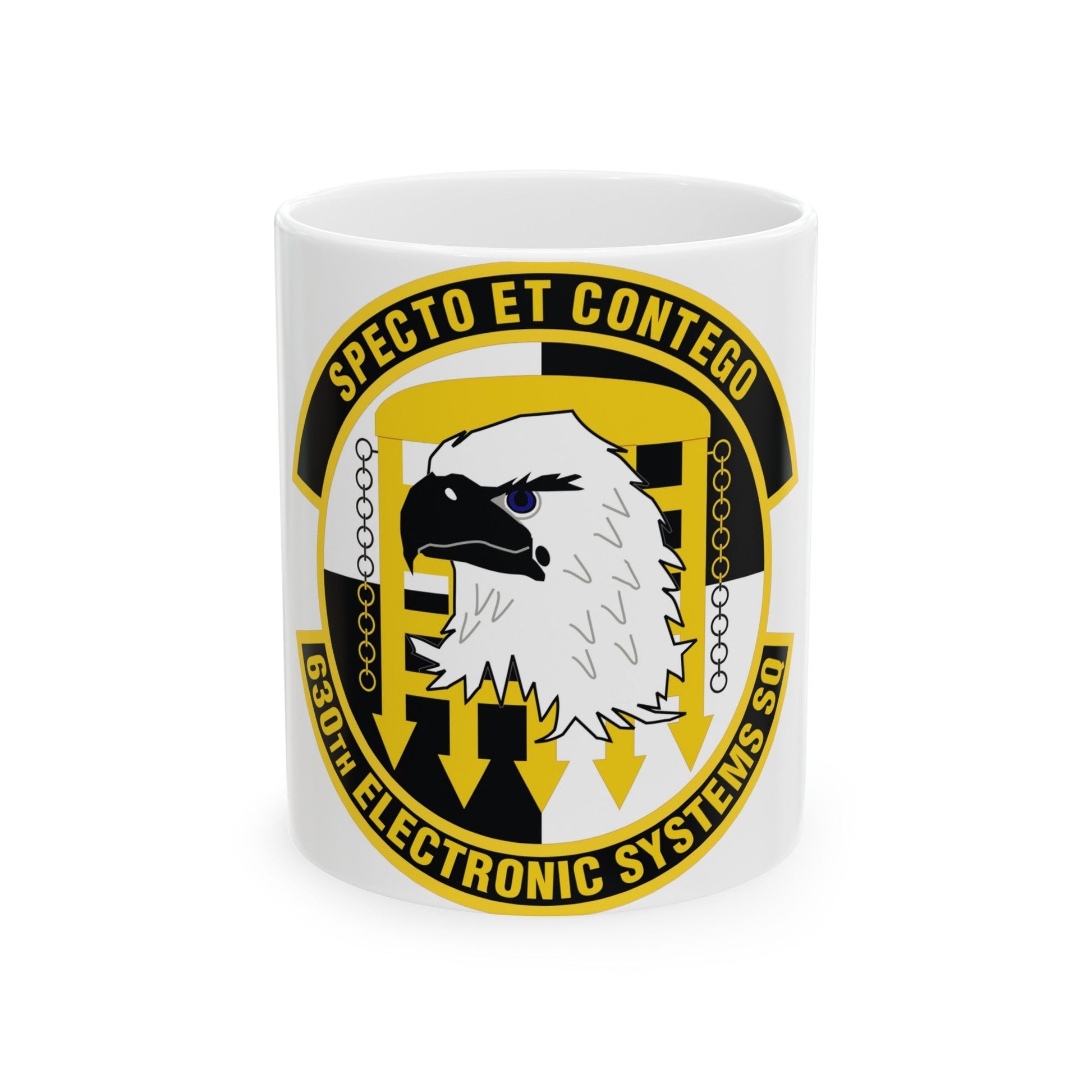 630th Electronic Systems Squadron (U.S. Air Force) White Coffee Mug-11oz-The Sticker Space