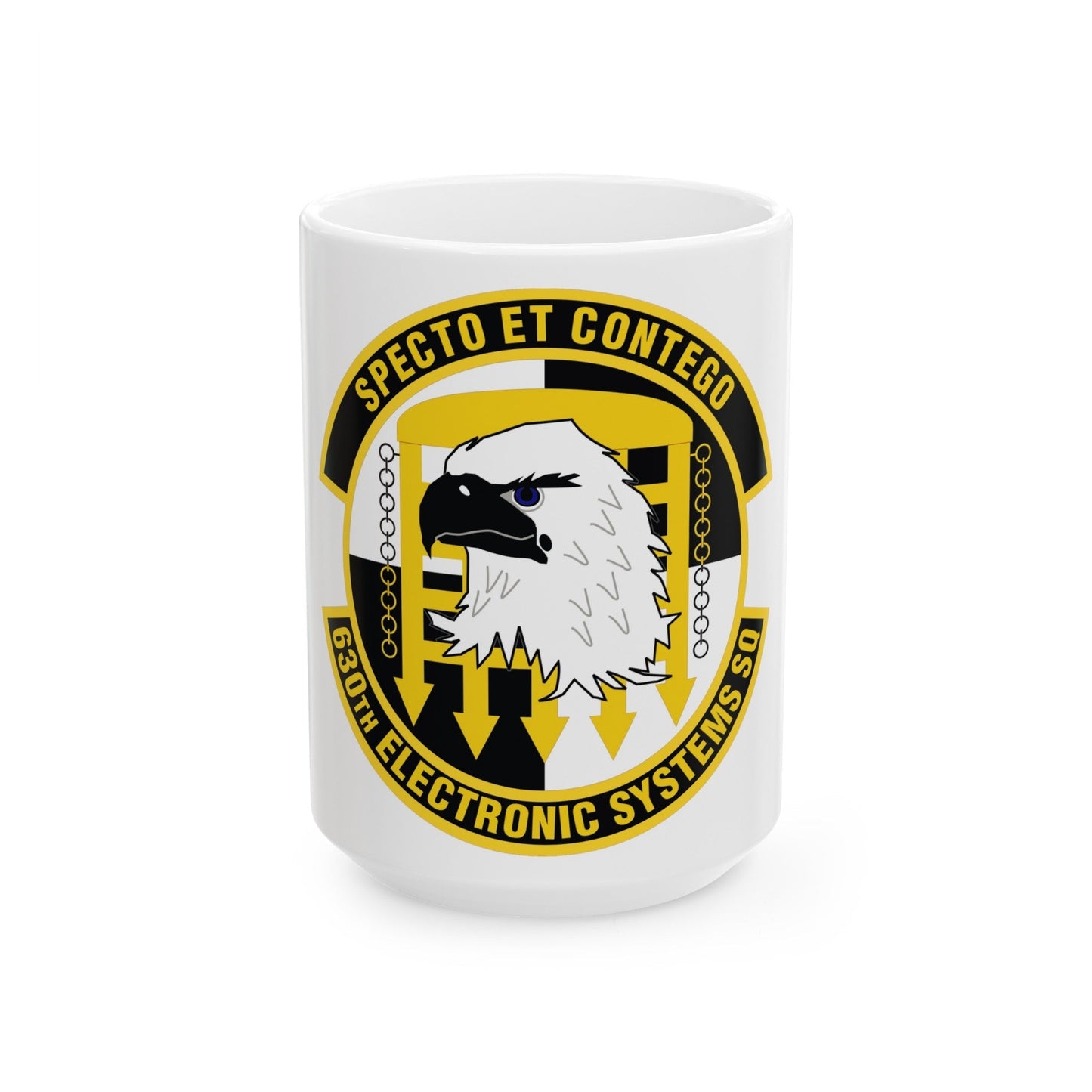 630th Electronic Systems Squadron (U.S. Air Force) White Coffee Mug-15oz-The Sticker Space