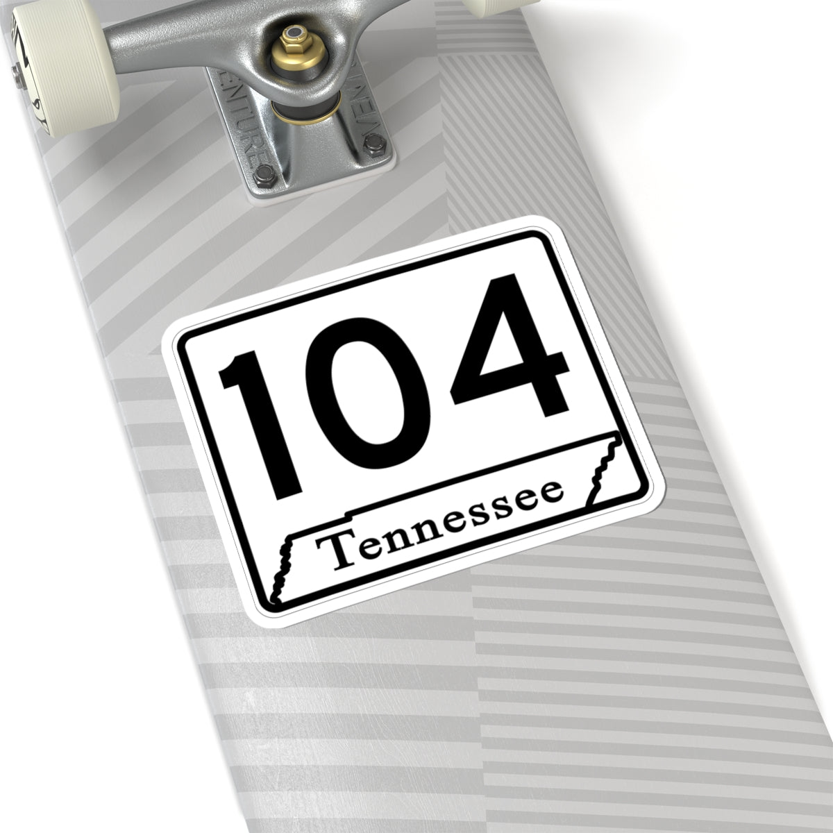 Tennessee 104 (Tennessee) (Road Sign) STICKER Vinyl Kiss-Cut Decal