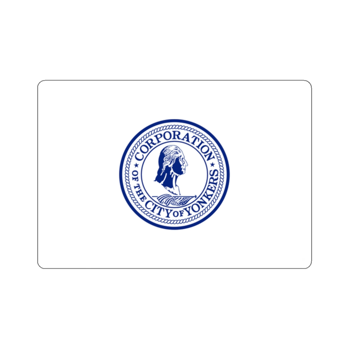 Flag of Yonkers, New York - STICKER Vinyl Kiss-Cut Decal