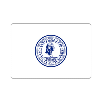 Flag of Yonkers, New York - STICKER Vinyl Kiss-Cut Decal