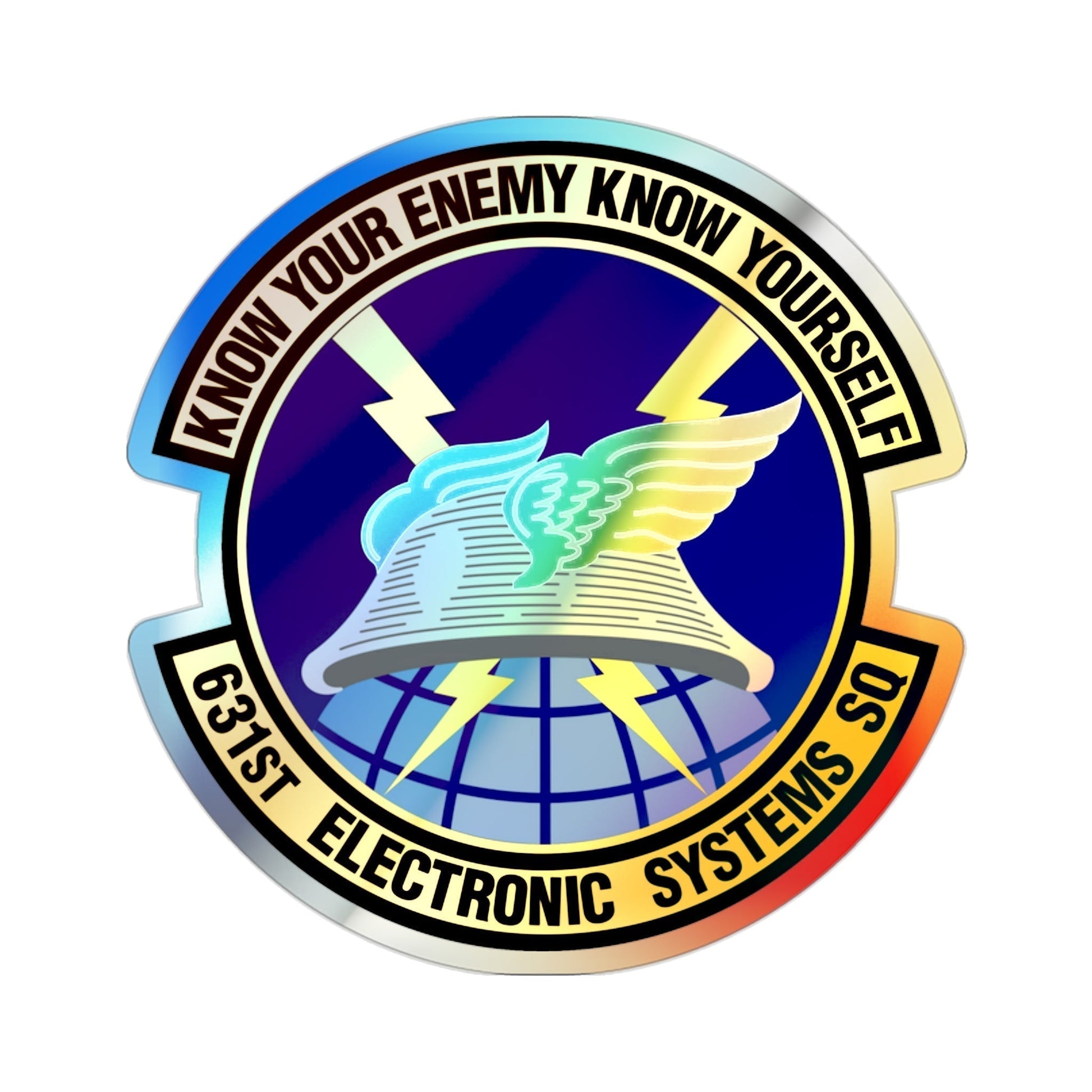 631st Electronic Systems Squadron (U.S. Air Force) Holographic STICKER Die-Cut Vinyl Decal-2 Inch-The Sticker Space