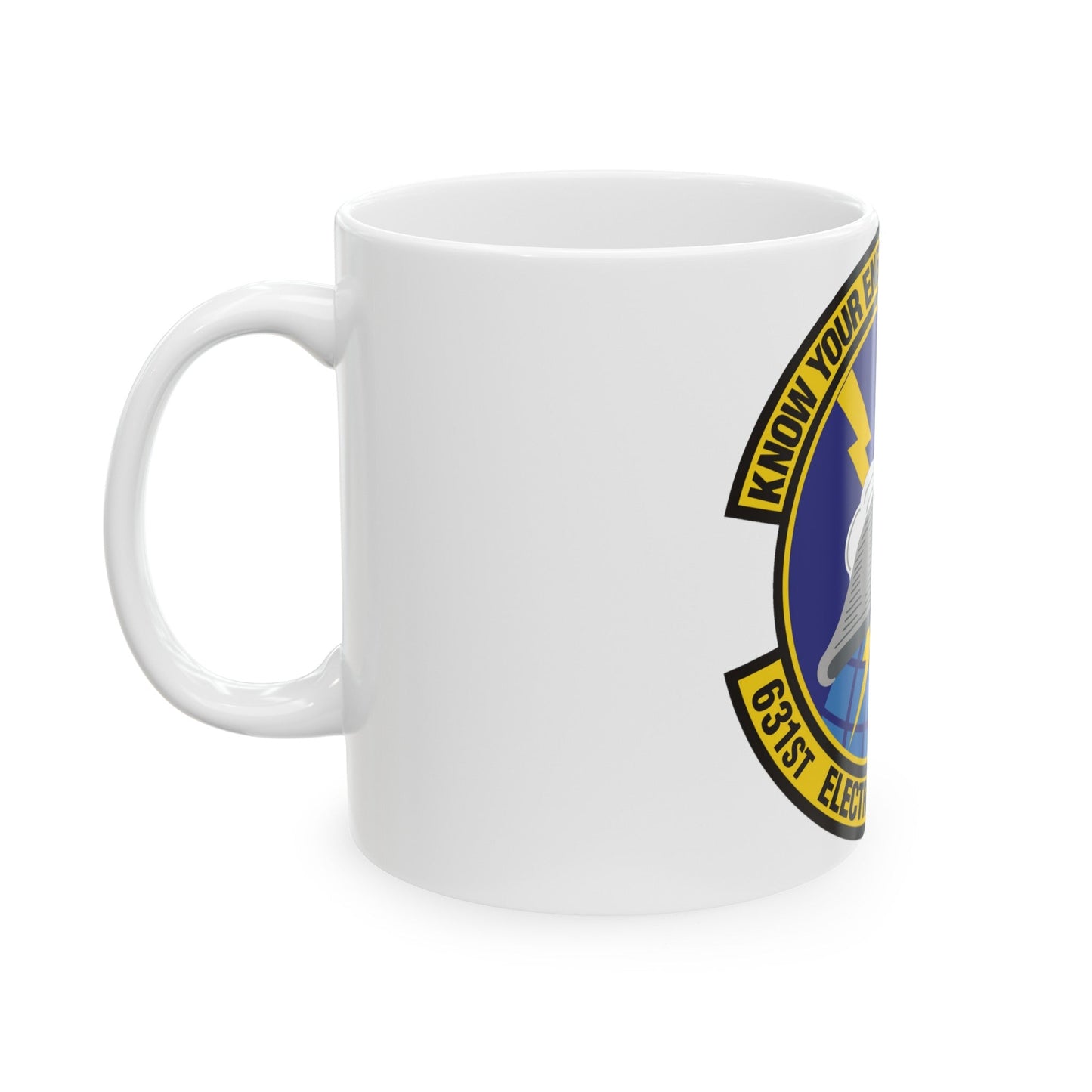 631st Electronic Systems Squadron (U.S. Air Force) White Coffee Mug-The Sticker Space