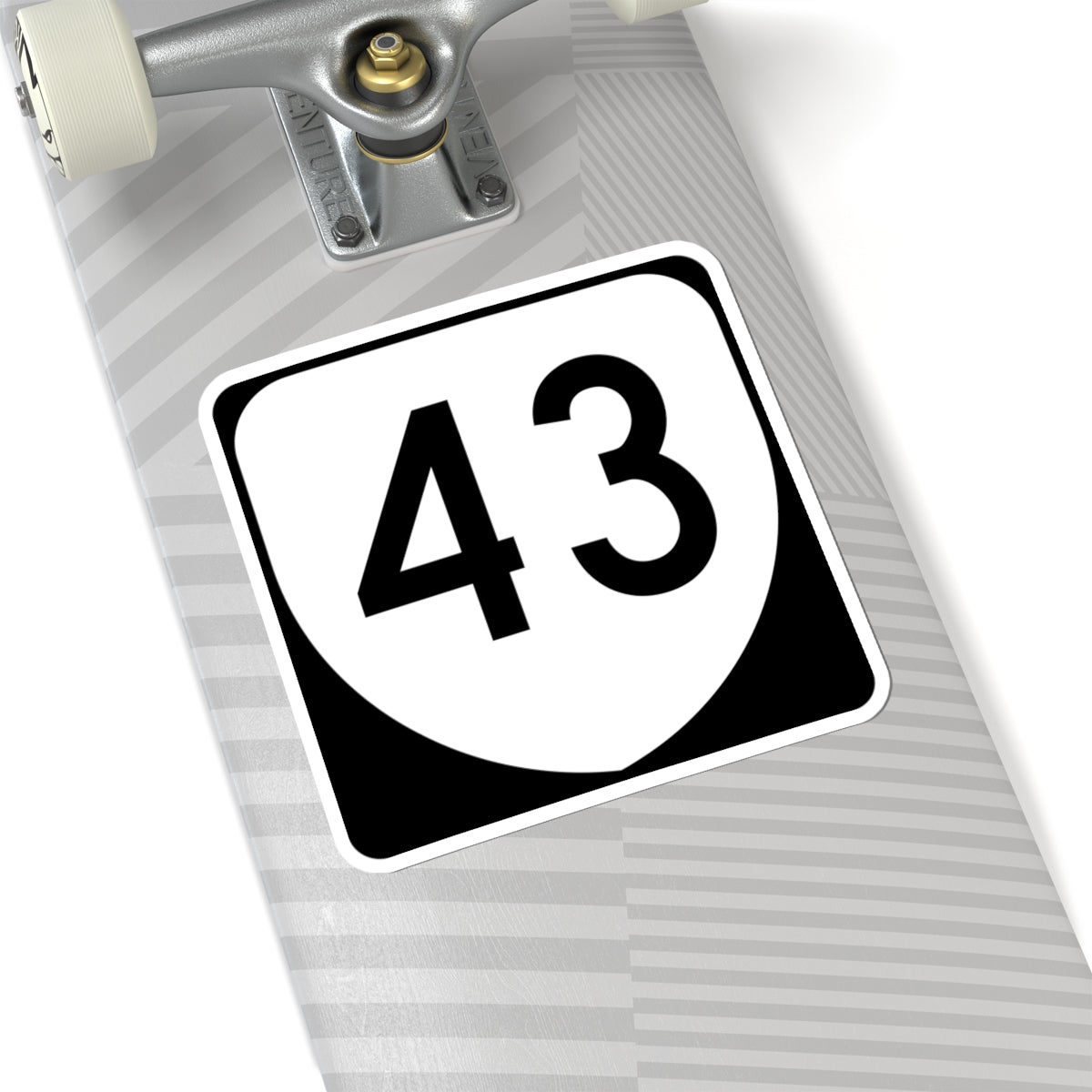 Virginia 43 (Virginia) (Road Sign) STICKER Vinyl Kiss-Cut Decal