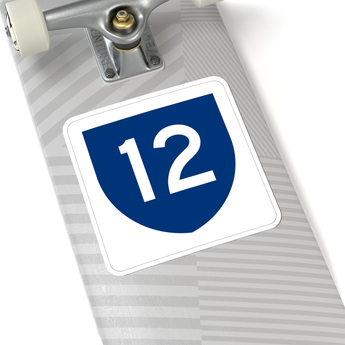 PR primary 12 (Puerto Rico) (Road Sign) STICKER Vinyl Kiss-Cut Decal