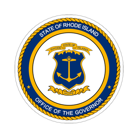 Seal of the Governor of Rhode sland - STICKER Vinyl Kiss-Cut Decal