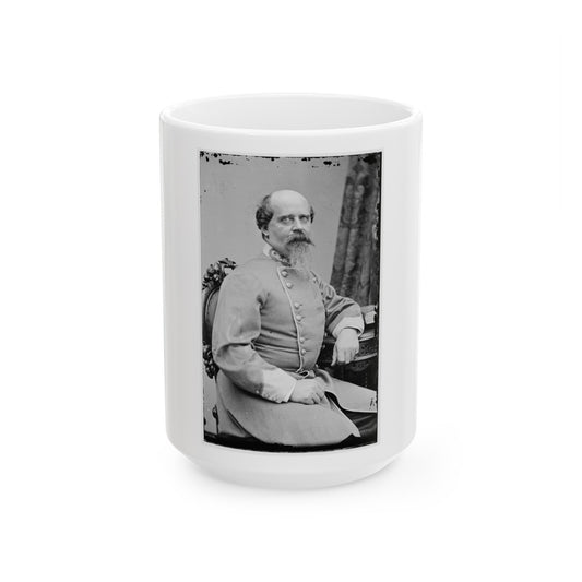 Portrait Of Brig. Gen. Beverly H. Robertson, Officer Of The Confederate Army (U.S. Civil War) White Coffee Mug