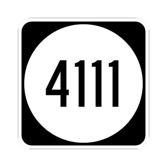 PR tertiary 4111 (Puerto Rico) (Road Sign) STICKER Vinyl Kiss-Cut Decal
