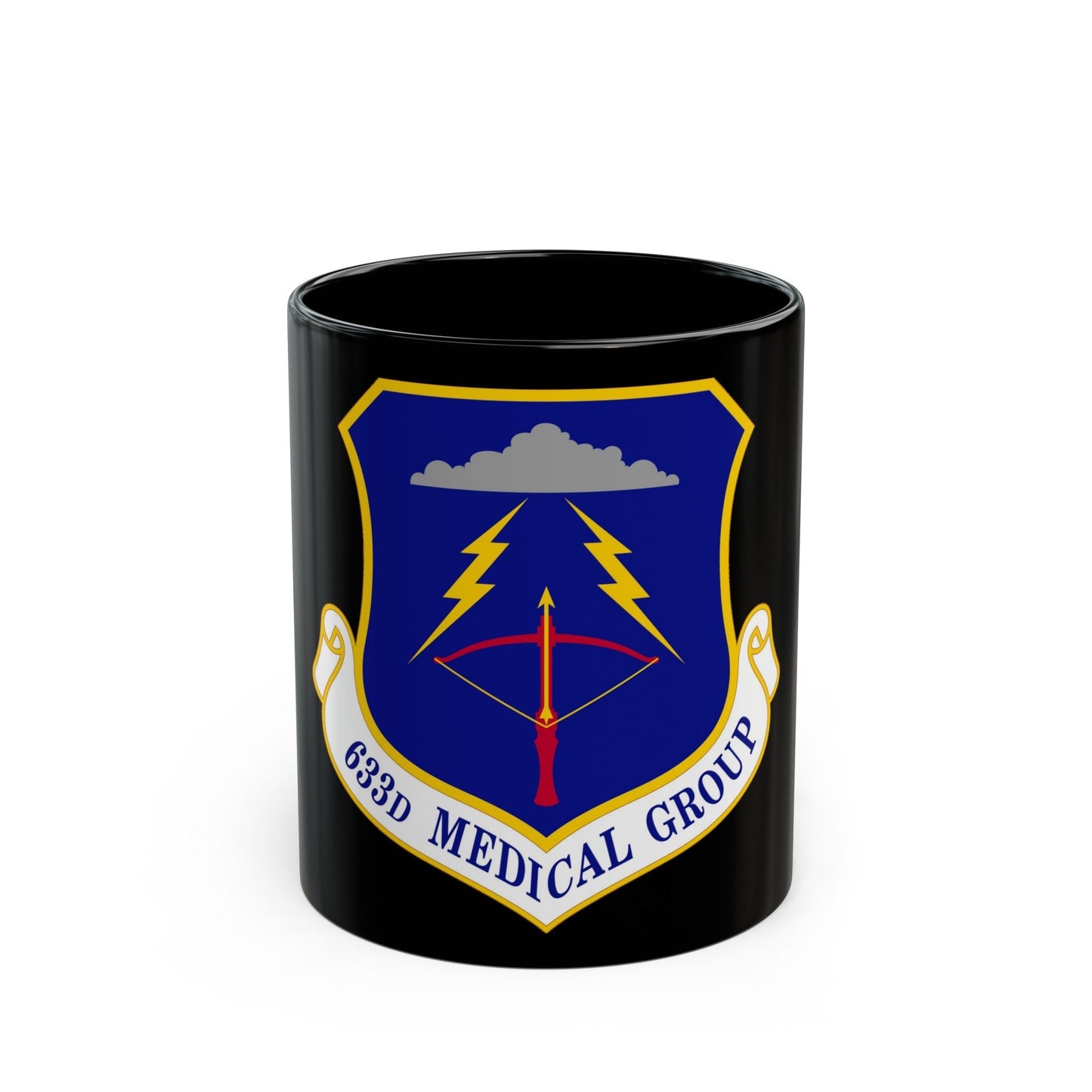 633 Medical Group ACC (U.S. Air Force) Black Coffee Mug-11oz-The Sticker Space