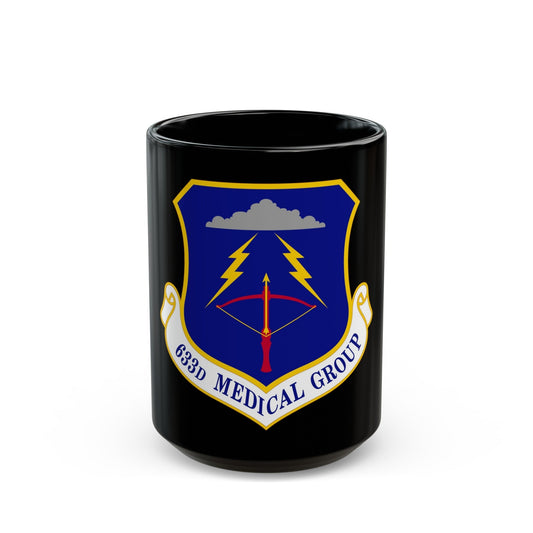 633 Medical Group ACC (U.S. Air Force) Black Coffee Mug-15oz-The Sticker Space