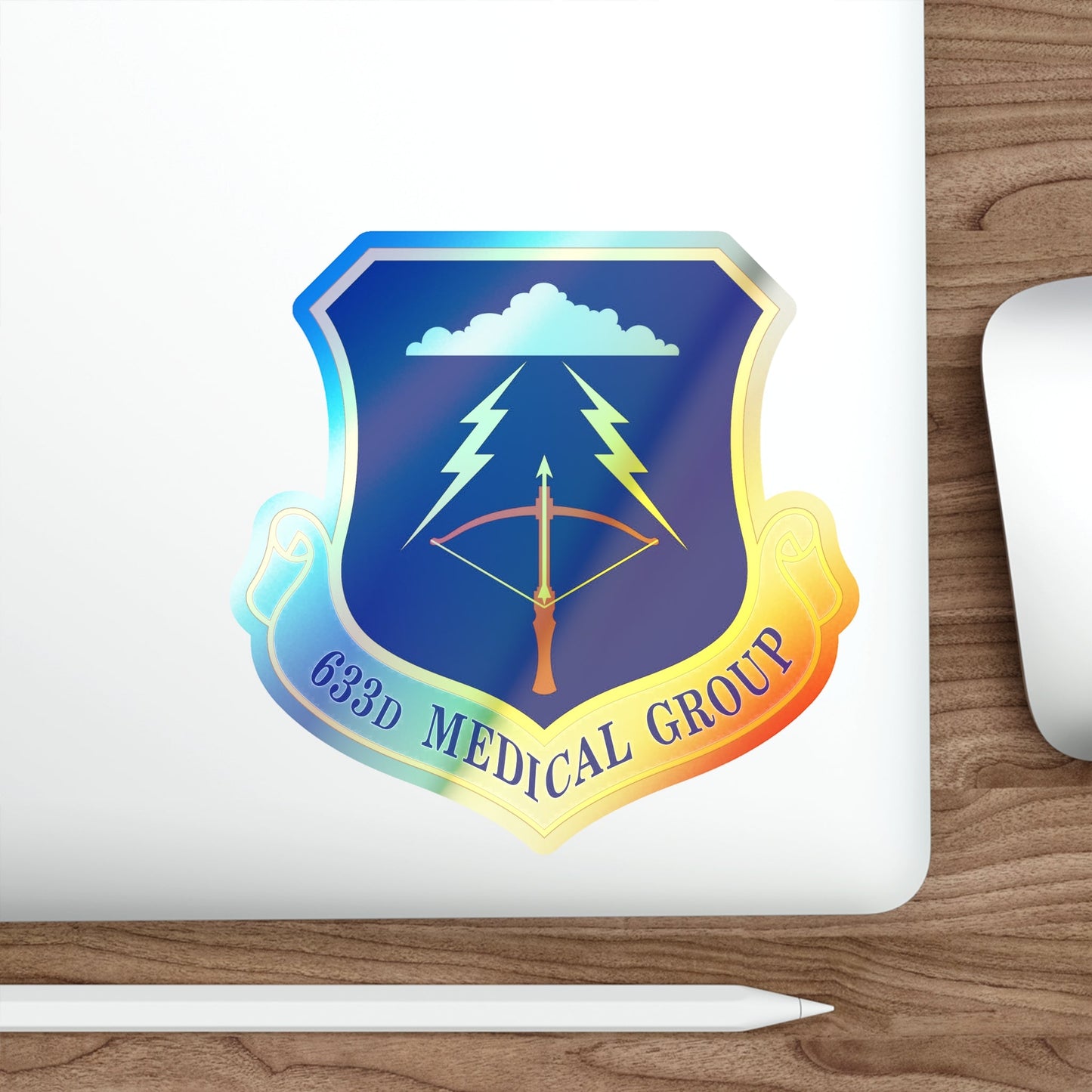 633 Medical Group ACC (U.S. Air Force) Holographic STICKER Die-Cut Vinyl Decal-The Sticker Space