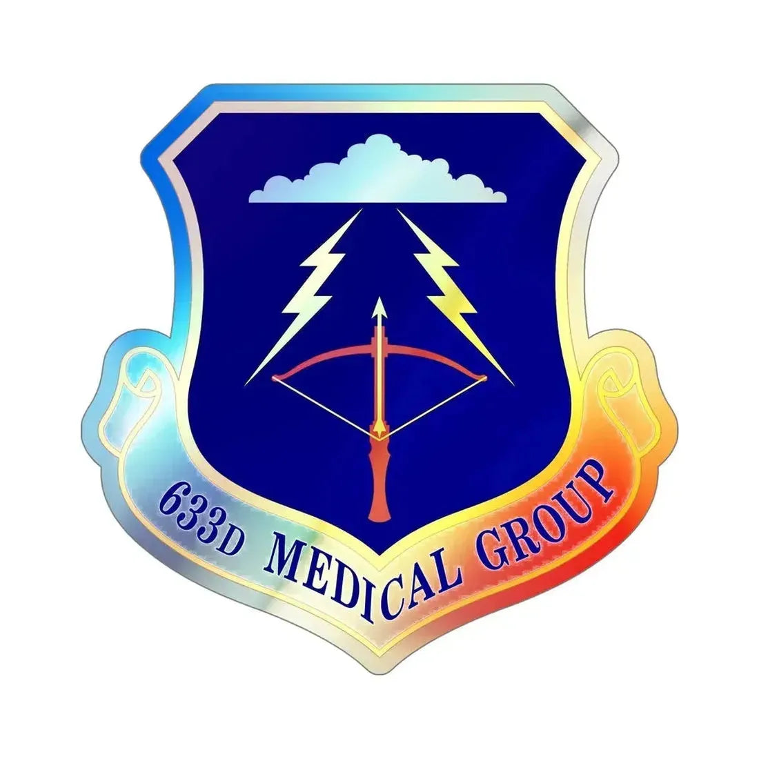 633 Medical Group ACC (U.S. Air Force) Holographic STICKER Die-Cut Vinyl Decal - The Sticker Space