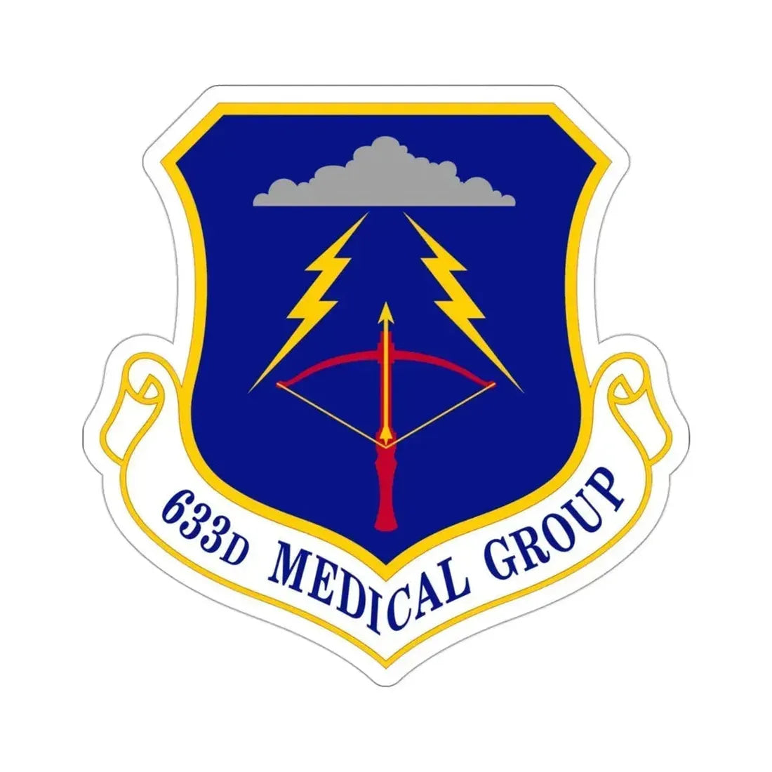 633 Medical Group ACC (U.S. Air Force) STICKER Vinyl Die-Cut Decal 3 Inch - The Sticker Space