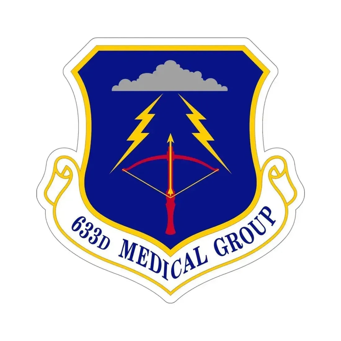 633 Medical Group ACC (U.S. Air Force) STICKER Vinyl Die-Cut Decal 5 Inch - The Sticker Space