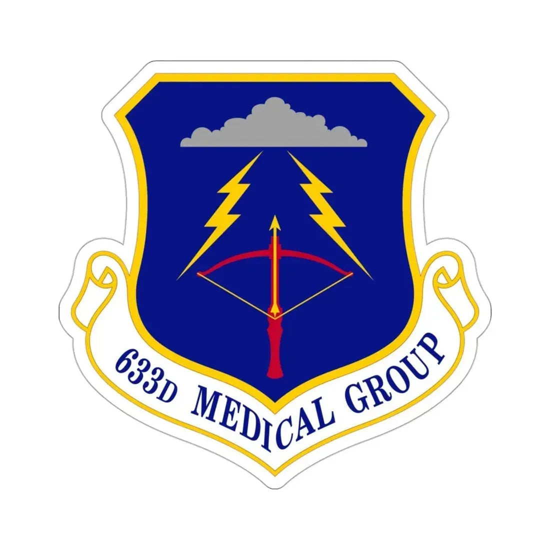633 Medical Group ACC (U.S. Air Force) STICKER Vinyl Die-Cut Decal - The Sticker Space
