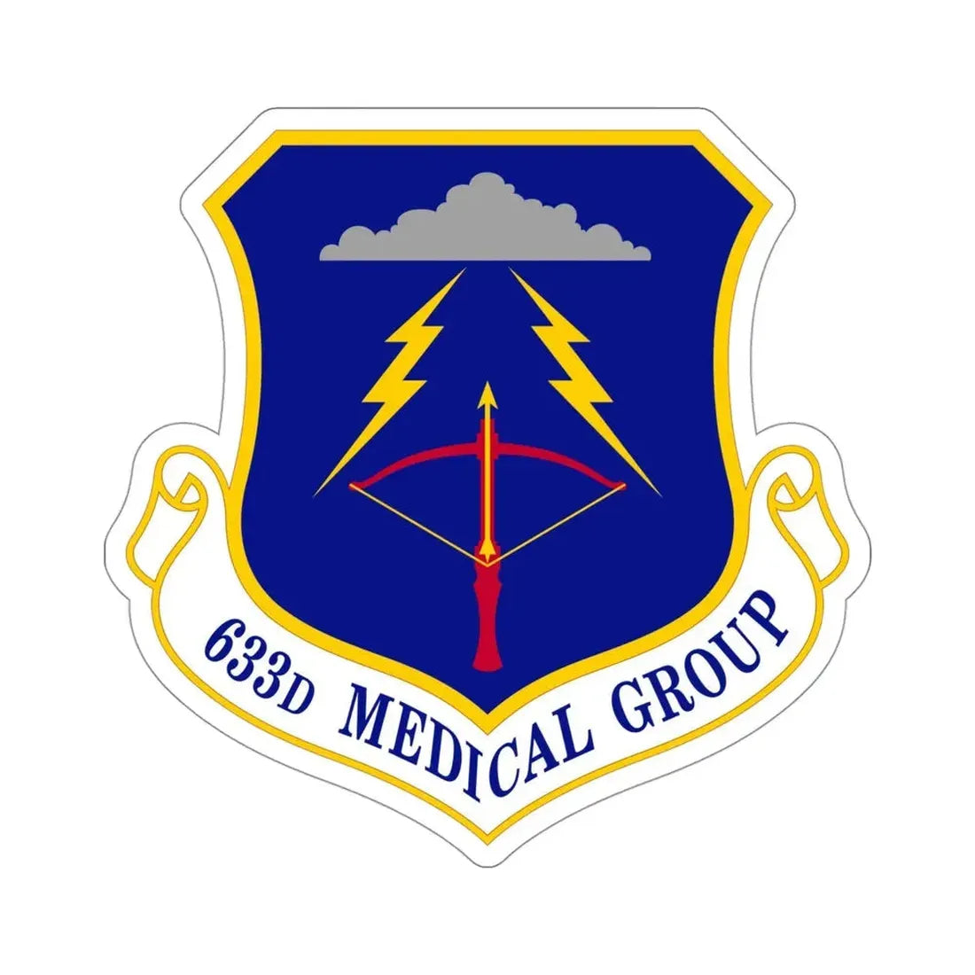 633 Medical Group ACC (U.S. Air Force) STICKER Vinyl Die-Cut Decal - The Sticker Space