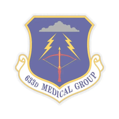 633 Medical Group ACC (U.S. Air Force) STICKER Vinyl Kiss-Cut Decal 2 Inch Transparent - The Sticker Space