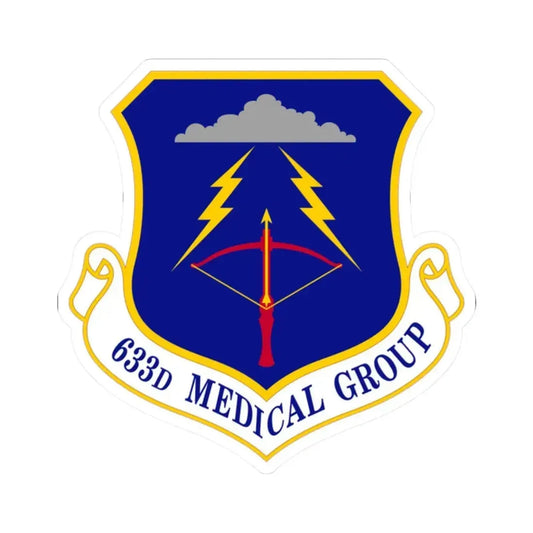 633 Medical Group ACC (U.S. Air Force) STICKER Vinyl Kiss-Cut Decal 2 Inch White - The Sticker Space