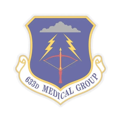 633 Medical Group ACC (U.S. Air Force) STICKER Vinyl Kiss-Cut Decal 3 Inch Transparent - The Sticker Space