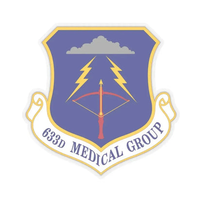 633 Medical Group ACC (U.S. Air Force) STICKER Vinyl Kiss-Cut Decal 4 Inch Transparent - The Sticker Space