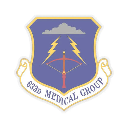 633 Medical Group ACC (U.S. Air Force) STICKER Vinyl Kiss-Cut Decal 6 Inch Transparent - The Sticker Space