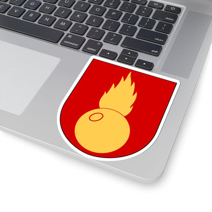 Artilleriregementet Artilleriets stridsskola vapen (Sweden) (Coat of Arms) STICKER Vinyl Kiss-Cut Decal