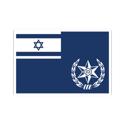 Flag of Chief of Israel Police (Israel) STICKER Vinyl Kiss-Cut Decal